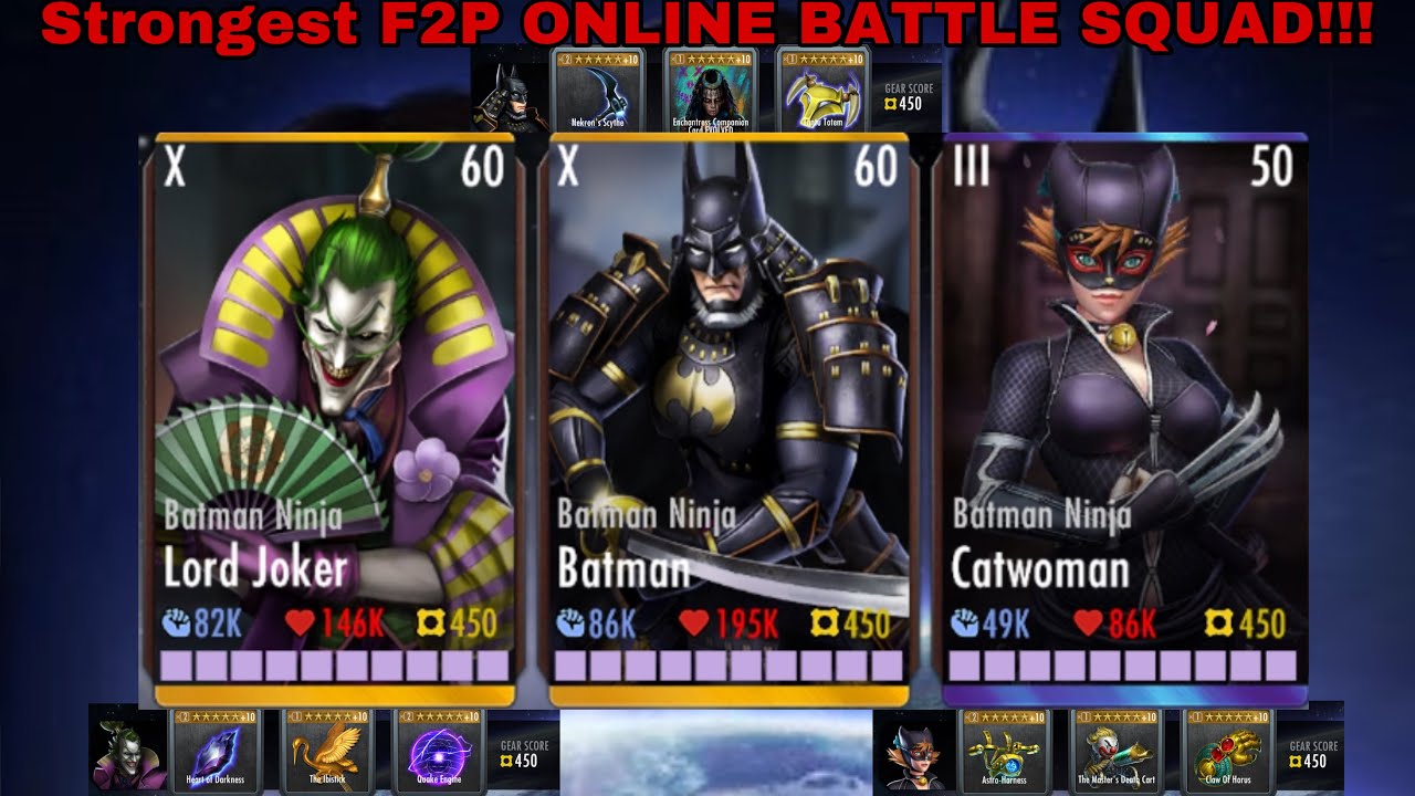 My UNSTOPPABLE UPGRADED BATMAN NINJA TEAM IN INJUSTICE MOBILE: GODS AMONG US | I’M BACK 😈