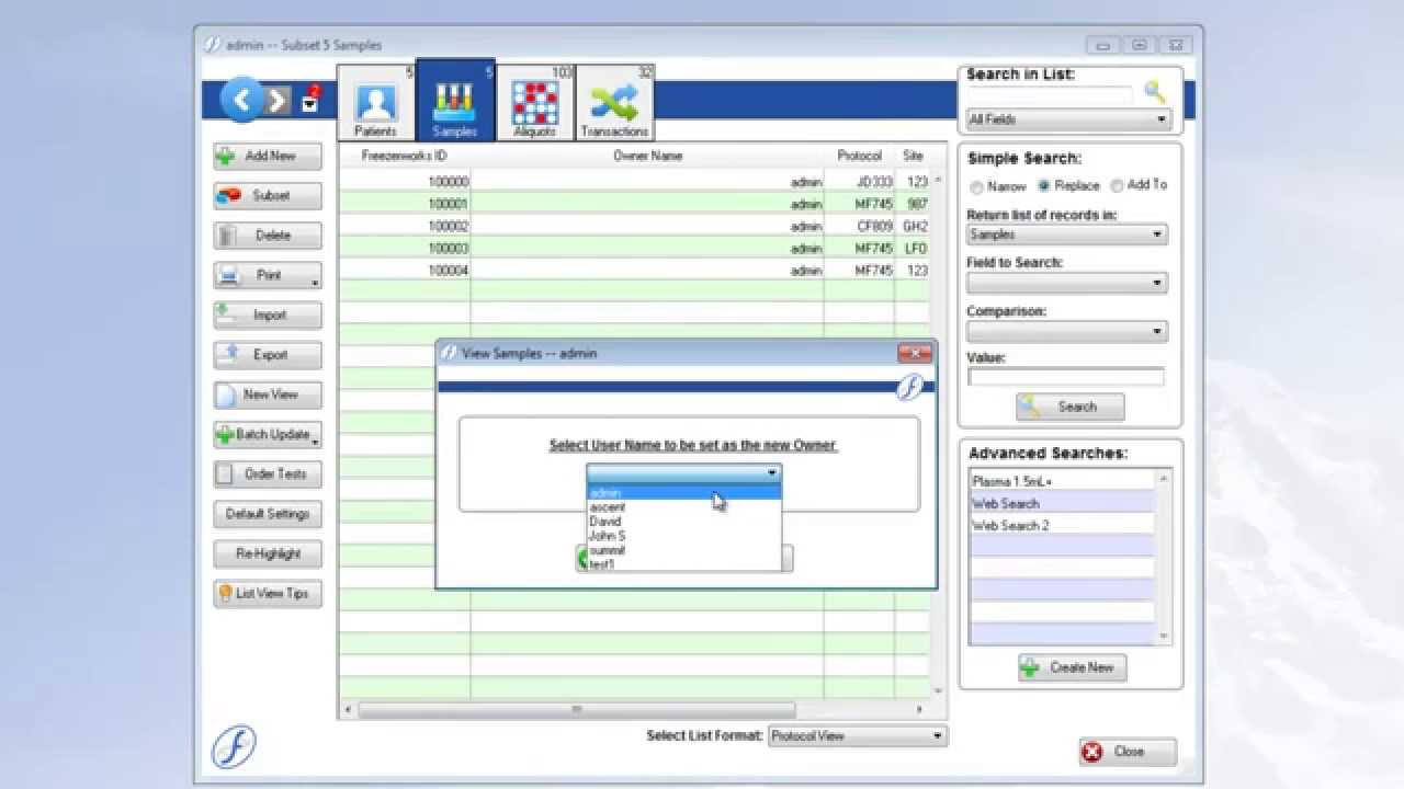 Security: Owner Level Sample Security Freezerworks 2015