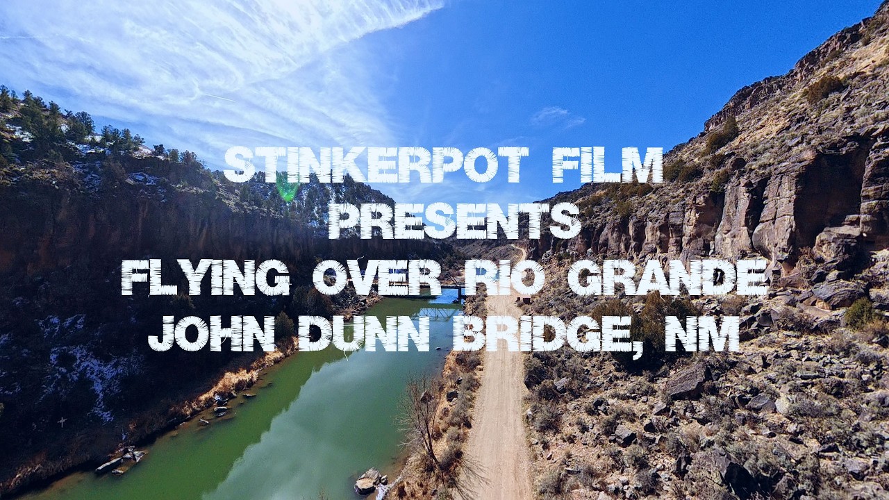 Antigravity A1 flying over the Rio Grande at John Dunn Bridge NM