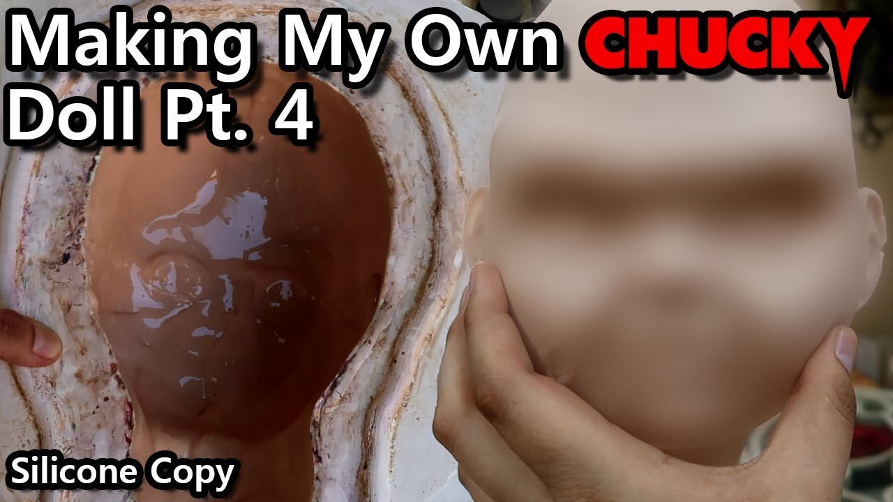 Making My Own Chucky Doll Pt.4 Silicone Copy | Creando Mi Propio Chucky Parte 4 Copia En Silicon