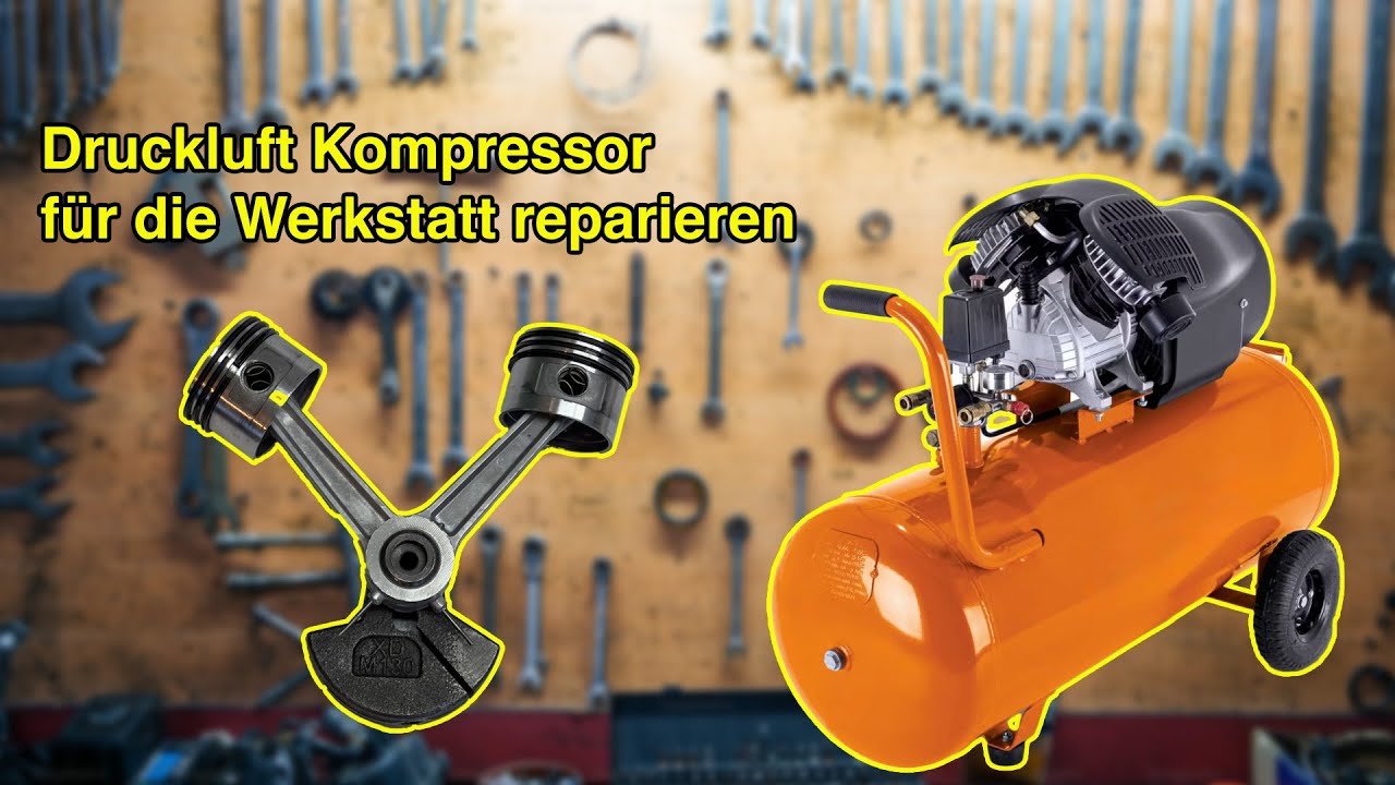 Feste Druckluftkompressor reparieren, ganz einfach!