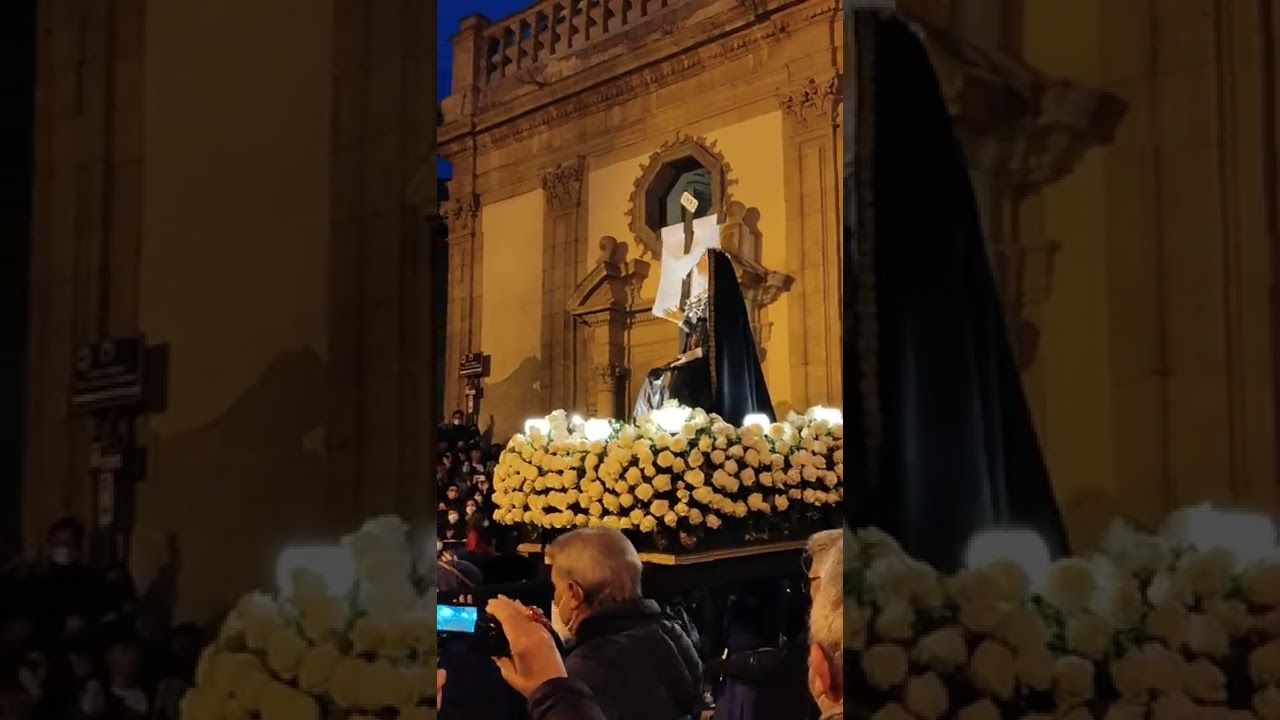 venerdì santo uscita Cristo e Madonna Leonforte 2022