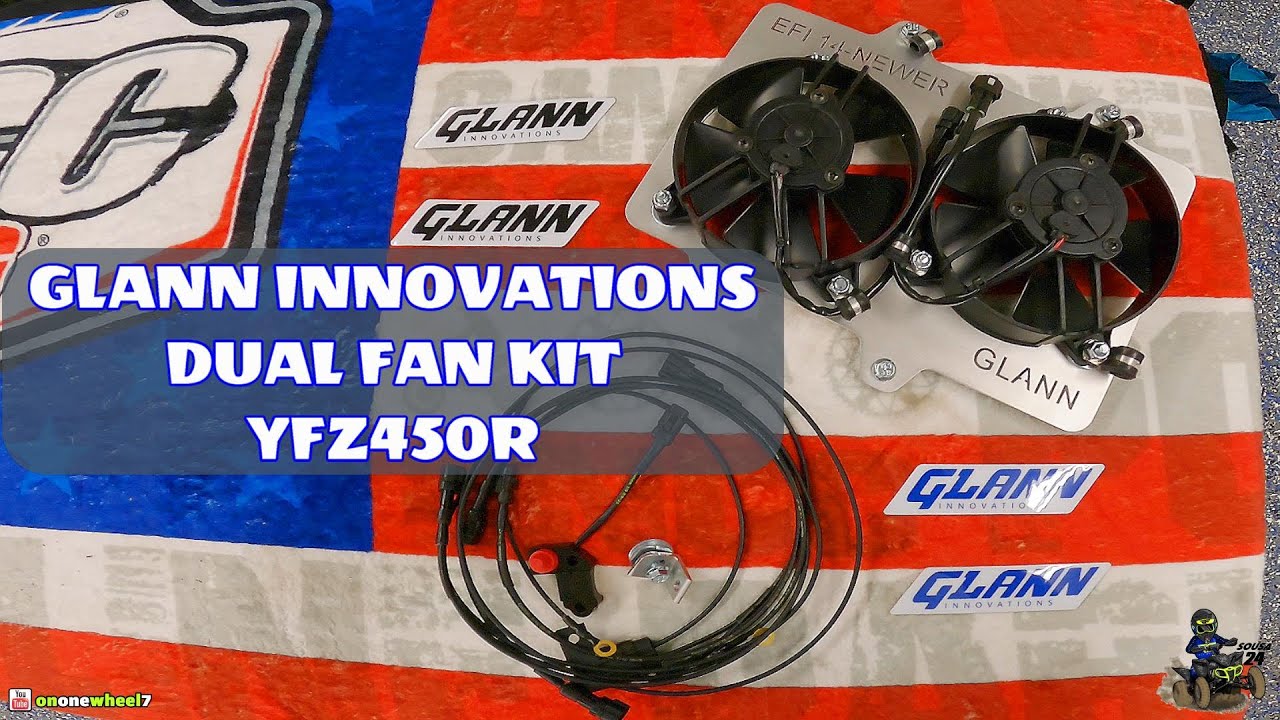 Комплект двух вентиляторов GLANN INNOVATIONS — установка YFZ450R