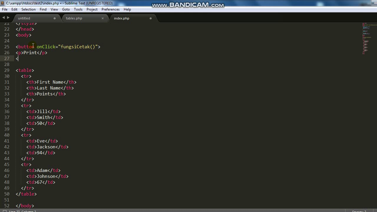 print code in php
