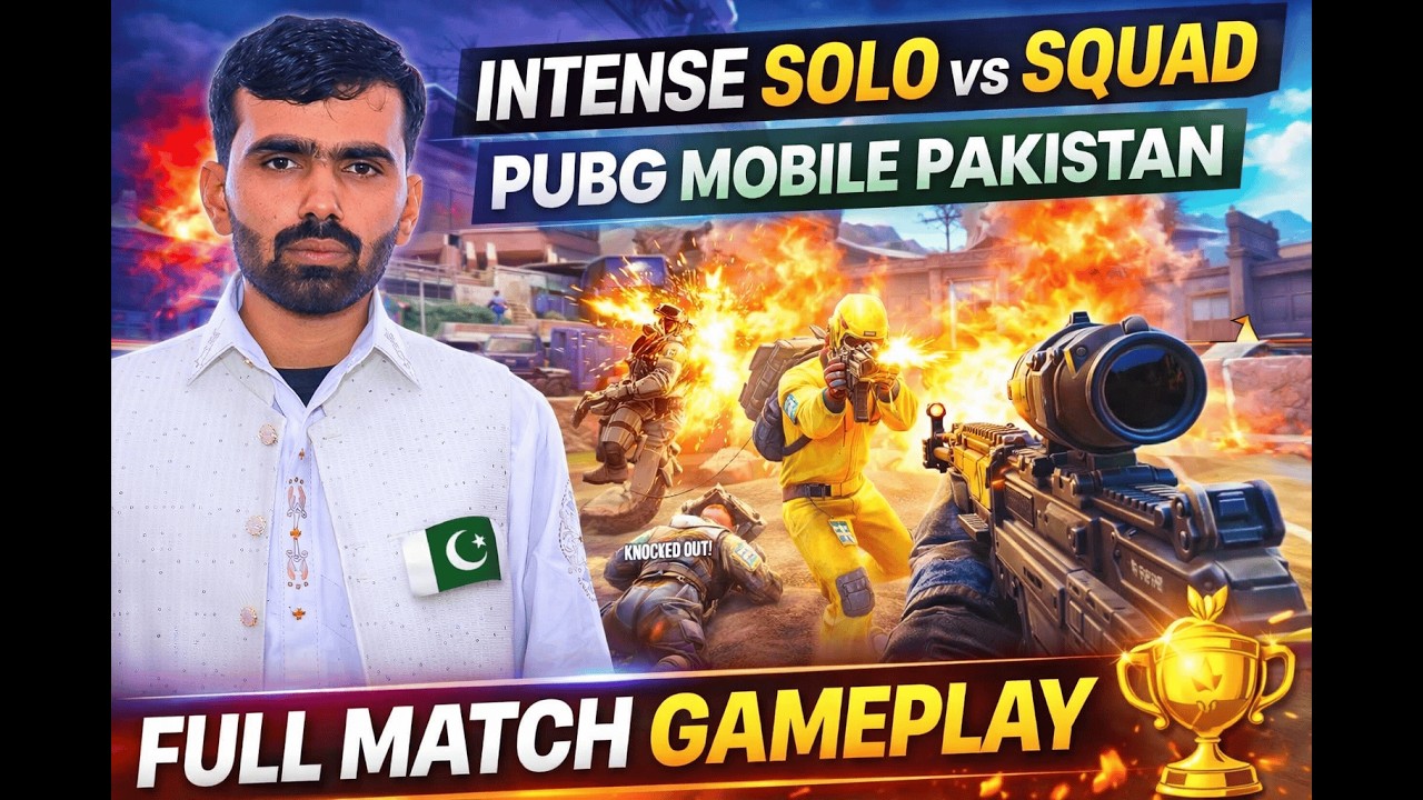 PUBG Mobile Pakistan 🇵🇰 Full Intense Match | Solo vs Squad Clutch Gameplay | Pakistani Gamer