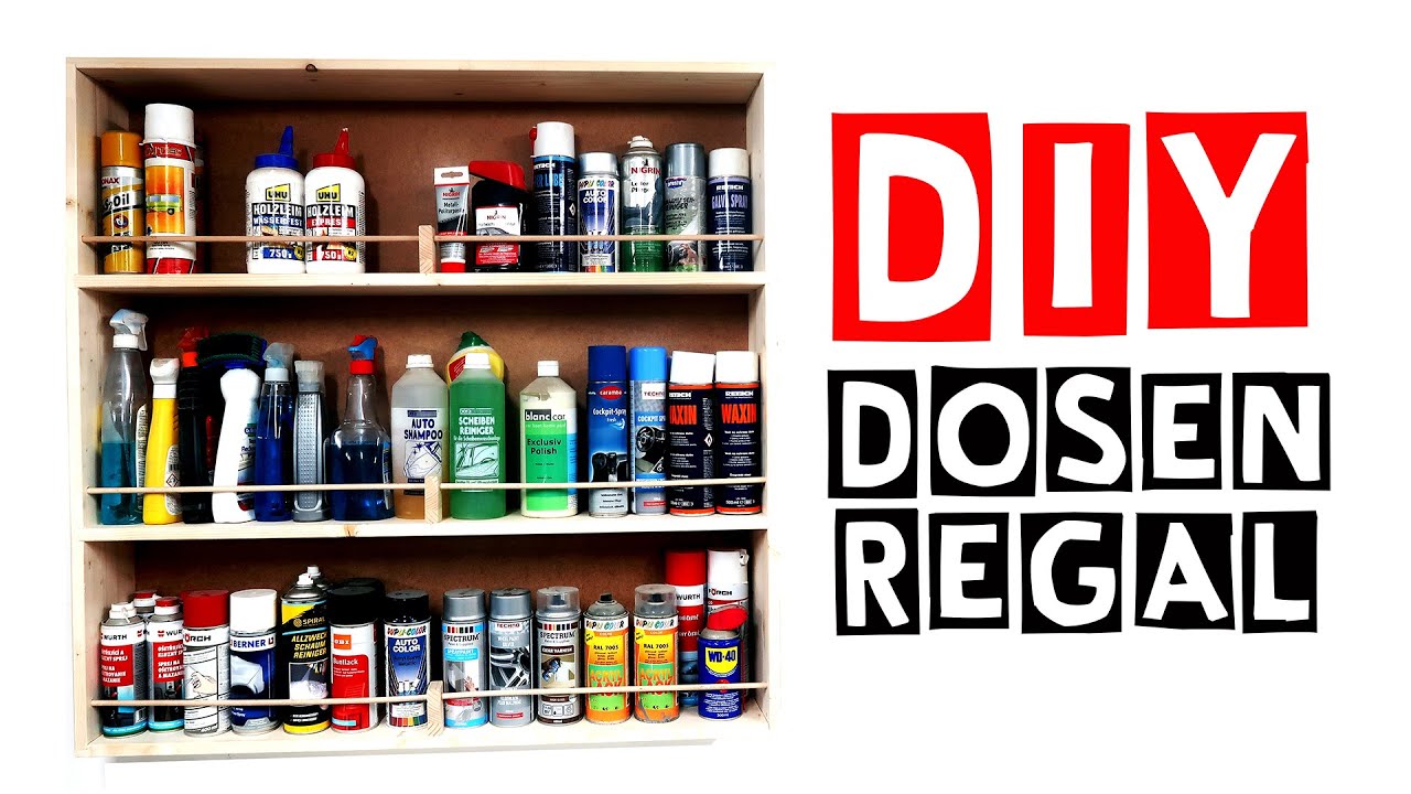 Aufbewahrungsregal für alle Sprüh-Dosen | Spray Paint Storage | DIY | Let's Pfusch