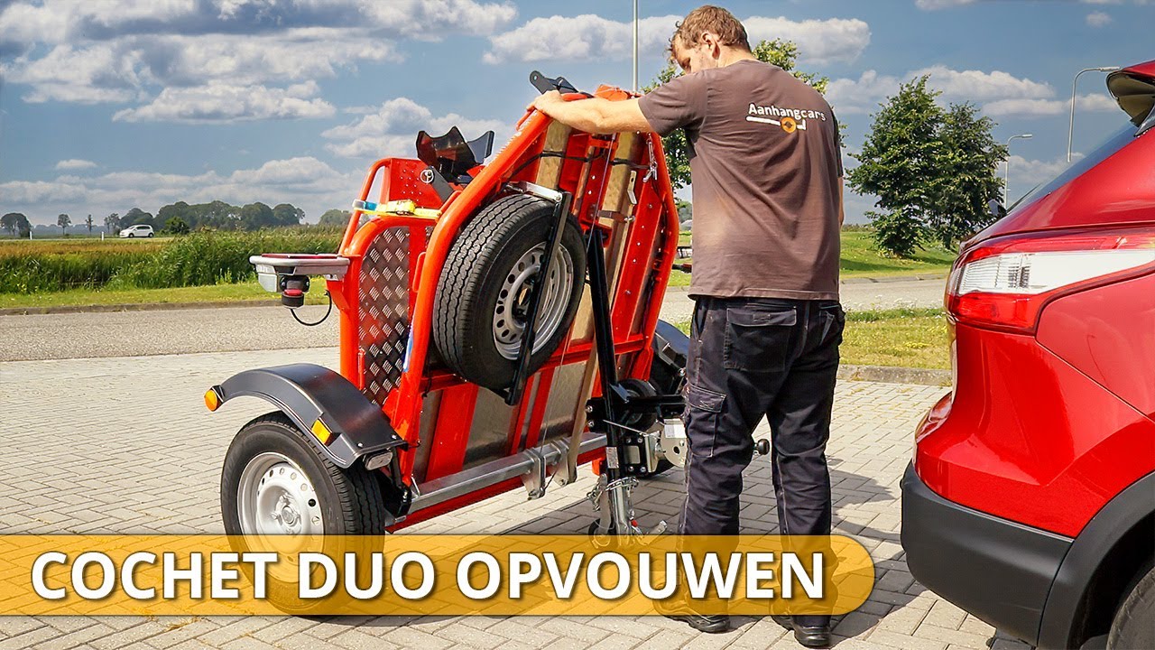 Hoe vouw je een Cochet DUO op? bij Aanhangcars