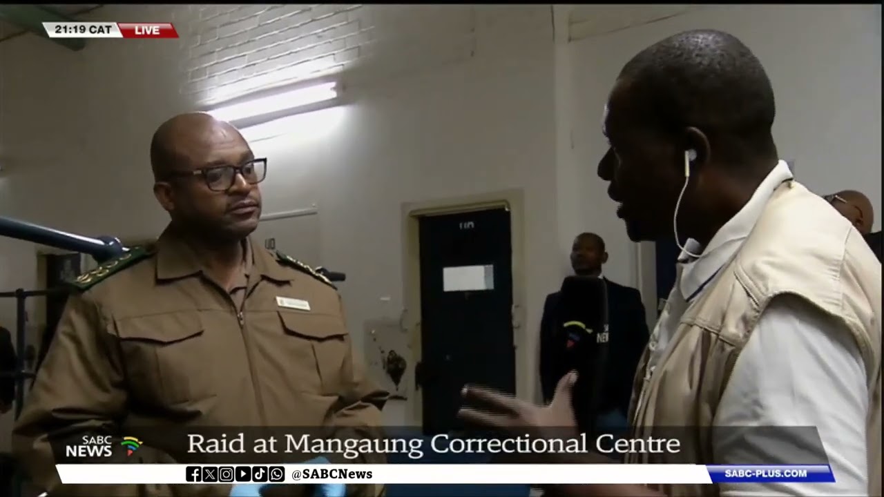 Cellphones and money confiscated during Mangaung prison raid