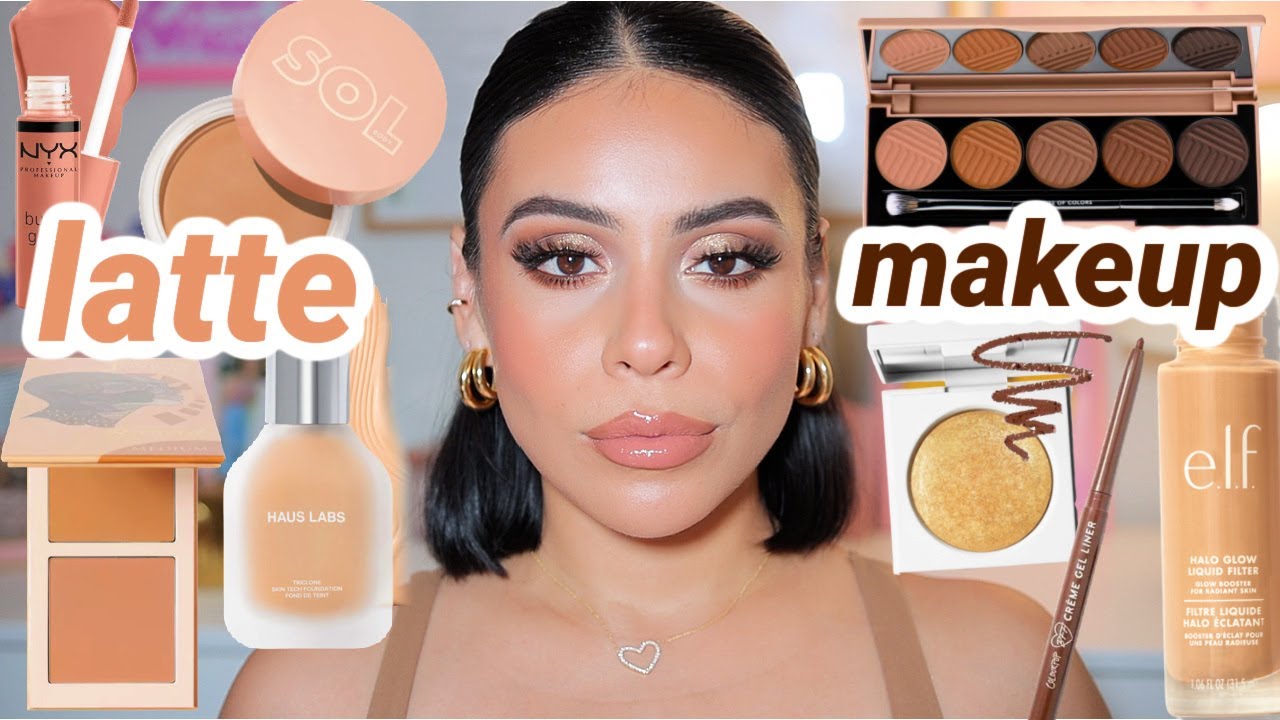 Viral Latte Makeup 🤎☕️ Full Face of Nothing New✨