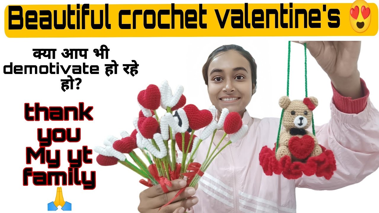 Beautiful crochet 😍/क्या आप भी demotivate हो रहे हों?🙏/crochet business ideas 💡