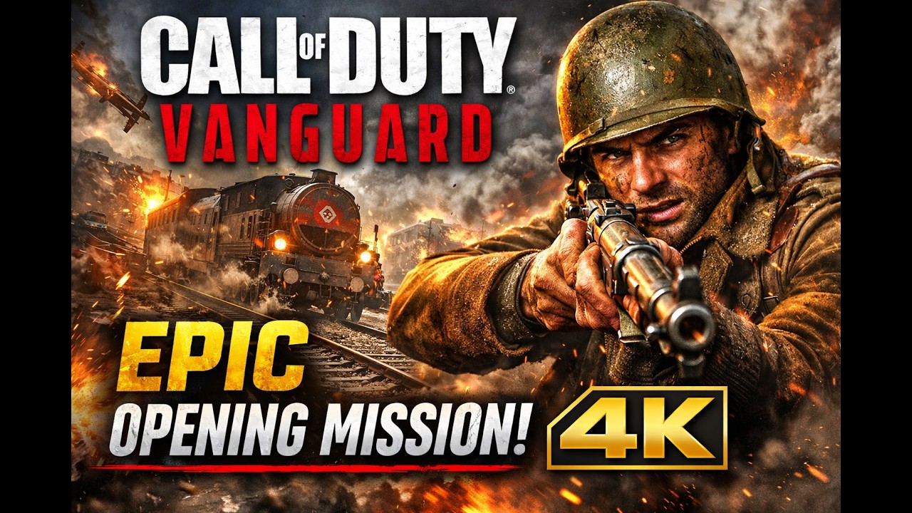 Call of Duty Vanguard Hijack The Train Gameplay | Epic Start! (4K Campaign) #codvanguard#callofduty