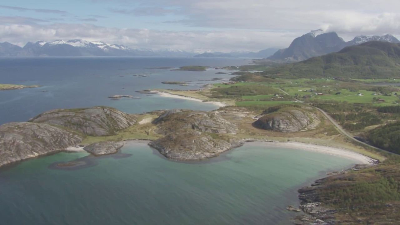 Kjerringøy, Kjerringøy Kirke, Strandåstinden - Flying Over Norway
