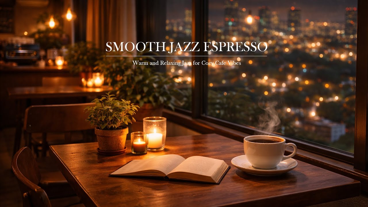 Smooth Jazz Cafe - Espresso ☕  Relaxing Jazz Instrument music for Cafe vibes, Study, Work & Chill