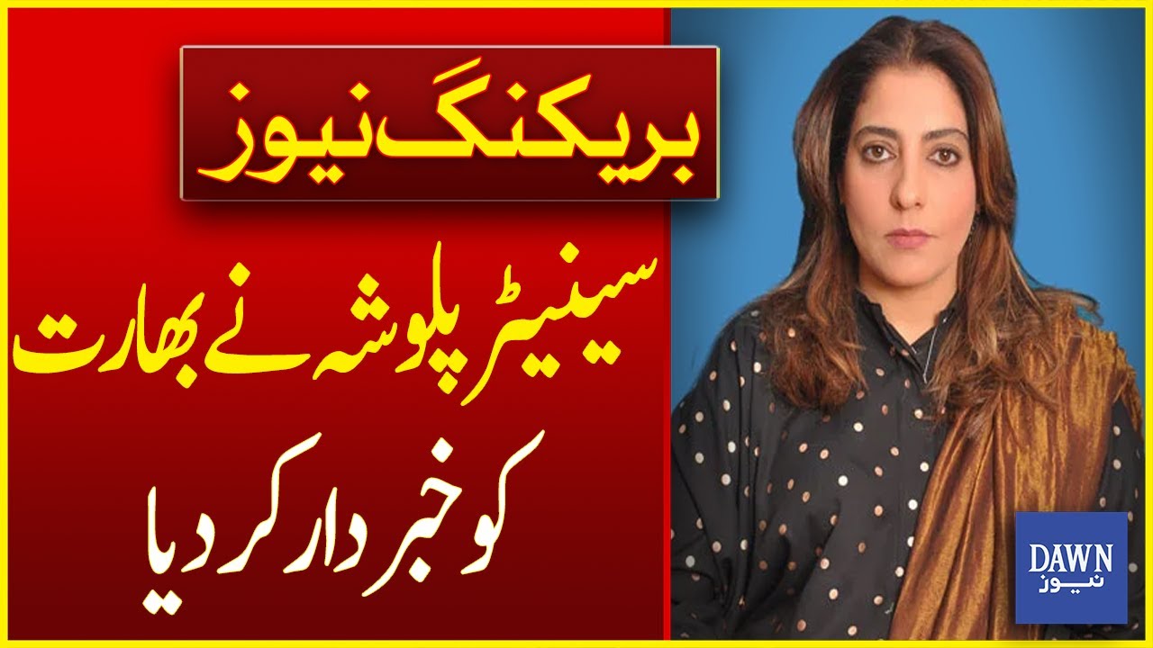 Senator Palwasha Khan Issues a Warning To Modi| Breaking News | Dawn News