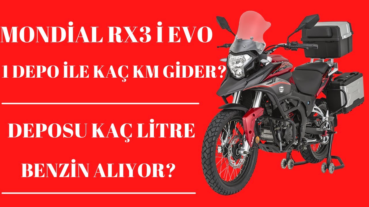Mondial Rx3i Evo 1 Depo Benzin ile Kaç KM Gider? 1 Depo Kaç Litre Benzin Alıyor? - #Opet