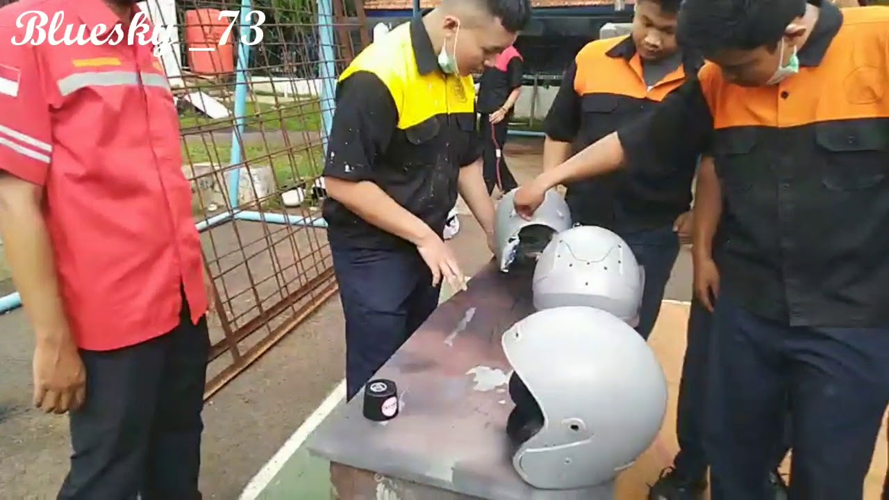 TUTORIAL MENGECAT HELM MENGGUNAKAN SAMURAI PAINT