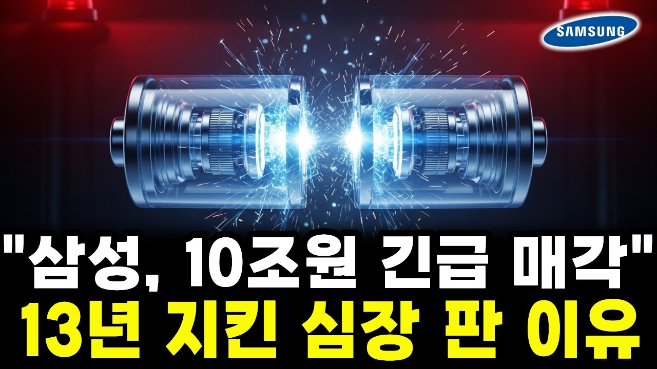[긴급] 삼성SDI, 10조 원짜리 '심장' 팔았다... 공시 뒤에 숨겨진 소름 돋는 진짜 이유