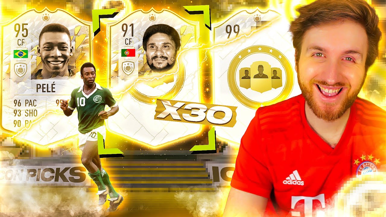 FIFA 22 30 x Guaranteed Base or Mid Icon Player Pick Packs!