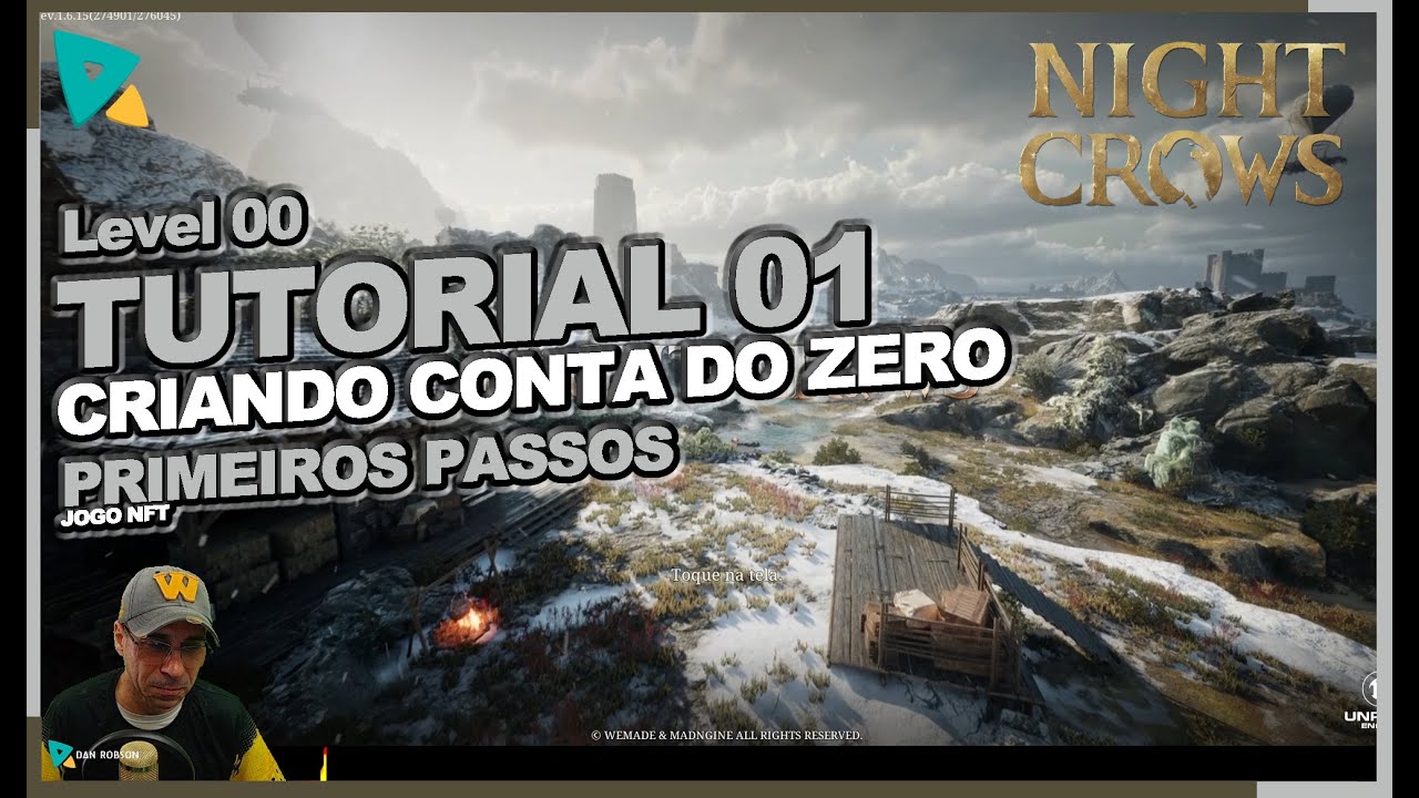 NIGHT CROWS - CRIANDO CONTA DO ZERO - PRIMEIROS PASSOS - TUTORIAL 01 - LEVEL 001