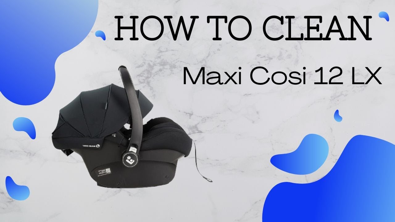 How to wash a Maxi-Cosi Mico 12 LX Car Capsule (Remove & Put on Fabrics)