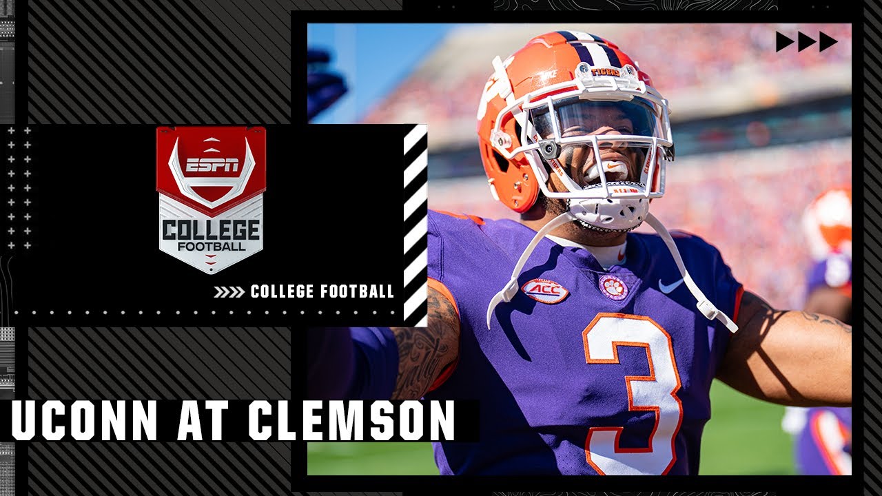 UConn Huskies at Clemson Tigers | Full Game Highlight