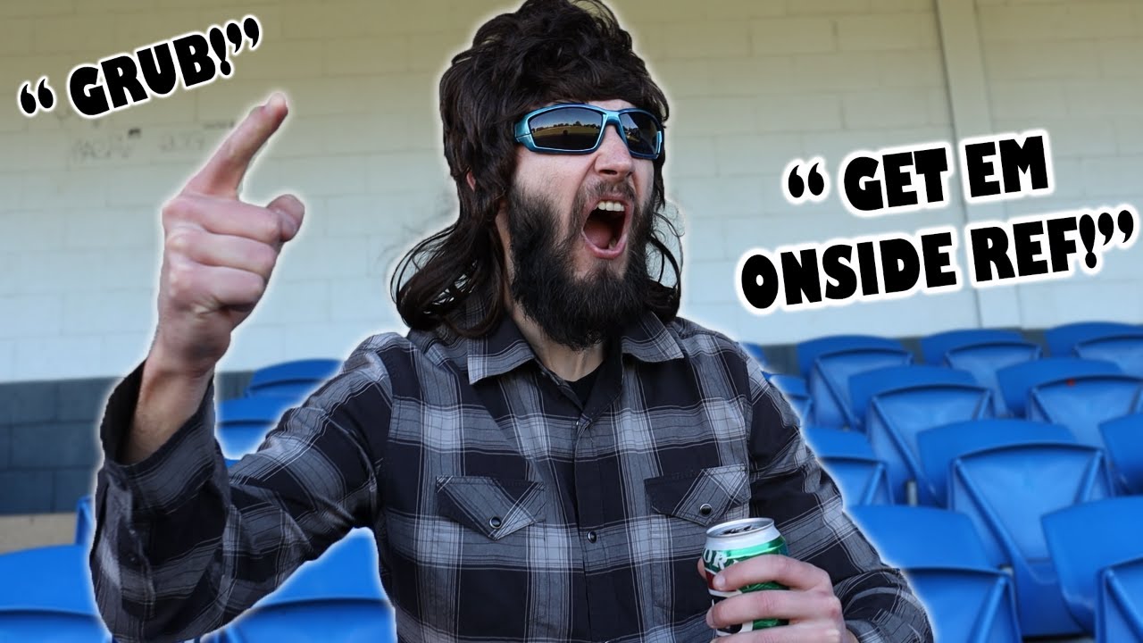 AN AUSSIE BOGAN AT THE FOOTY