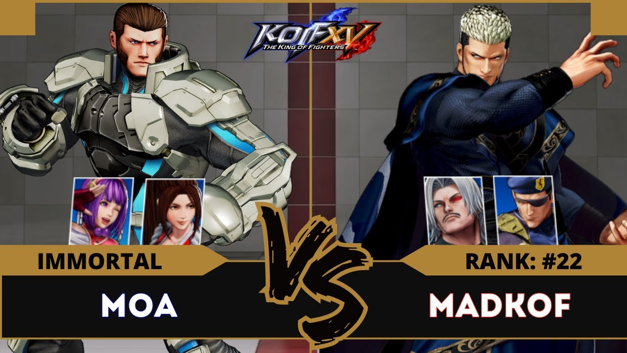 KOFXV⭐MOA (Mai/Athena/Maxima) vs MADKOF (Rugal/Heidern/Goenitz)⭐Ranked Match - 08/24