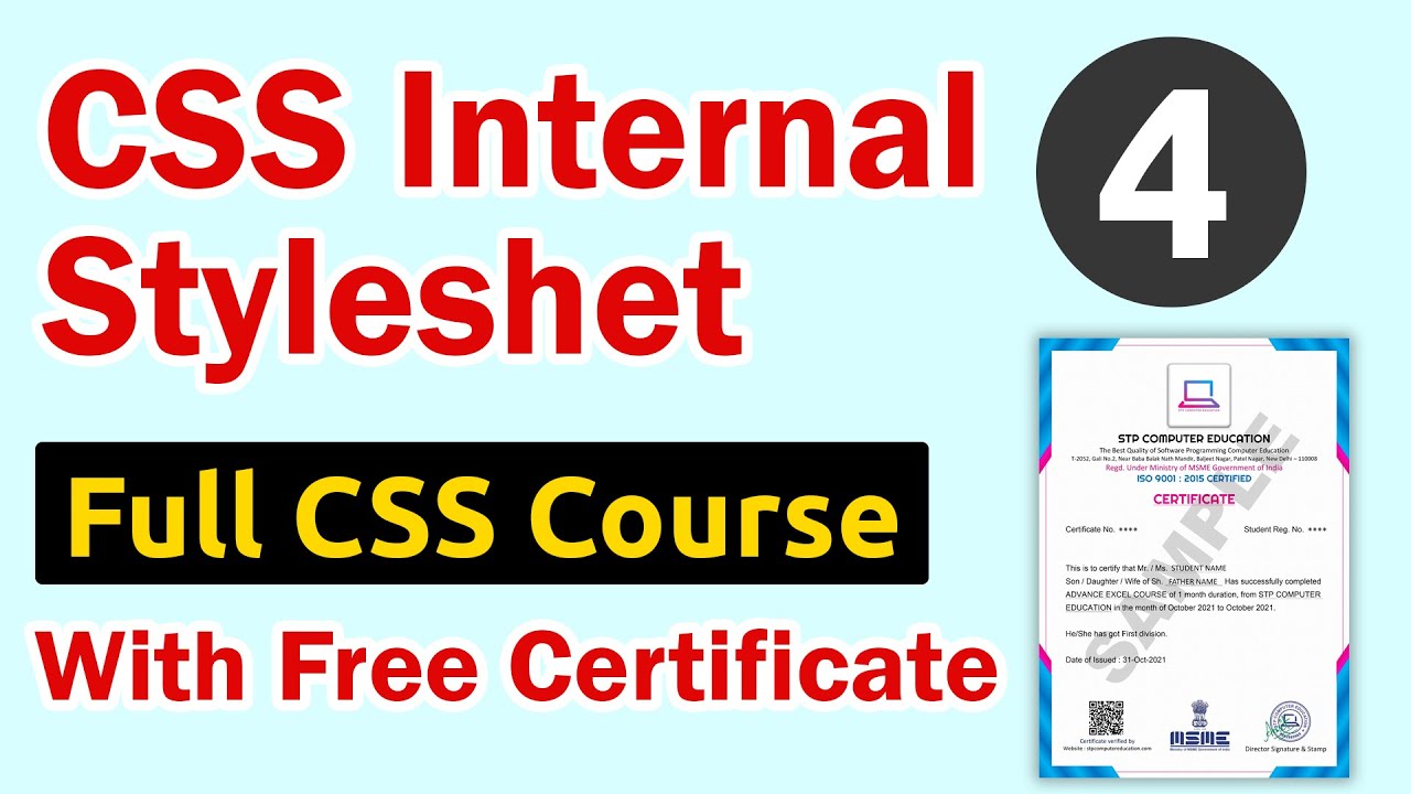 CSS Internal Stylesheet