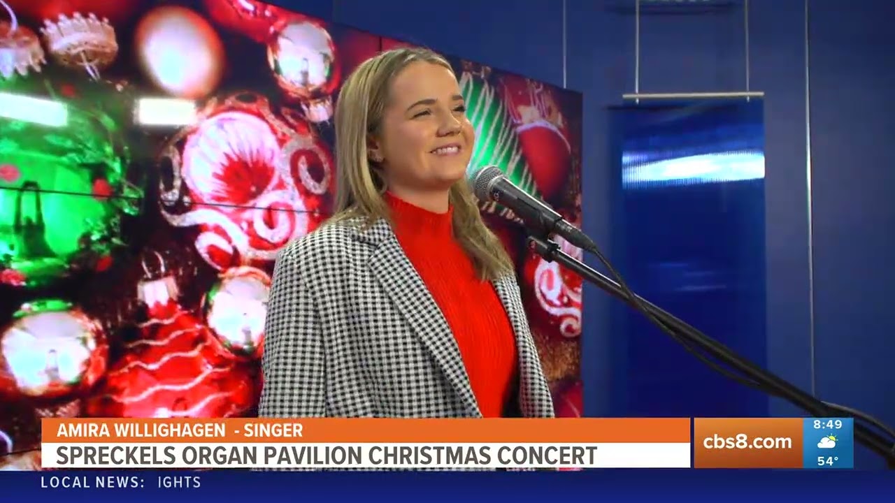 Spreckels Organ Society's' Christmas Carols with Amira Willighagen - CBS8 San Diego - 12.15.23