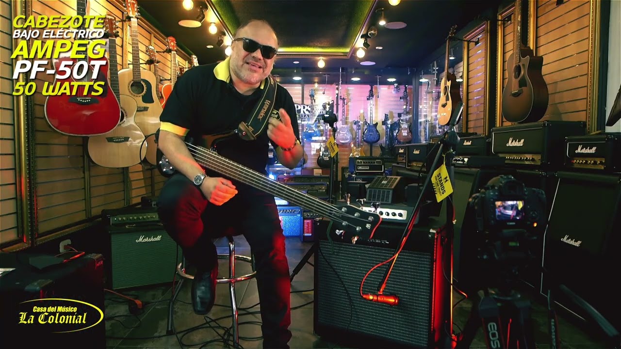 Cabezote de Bajo Ampeg PF 50T - La Colonial