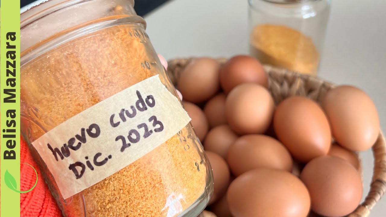 #95 Cómo guardar huevos por años.  Huevos deshidratados que se cocinan como frescos.