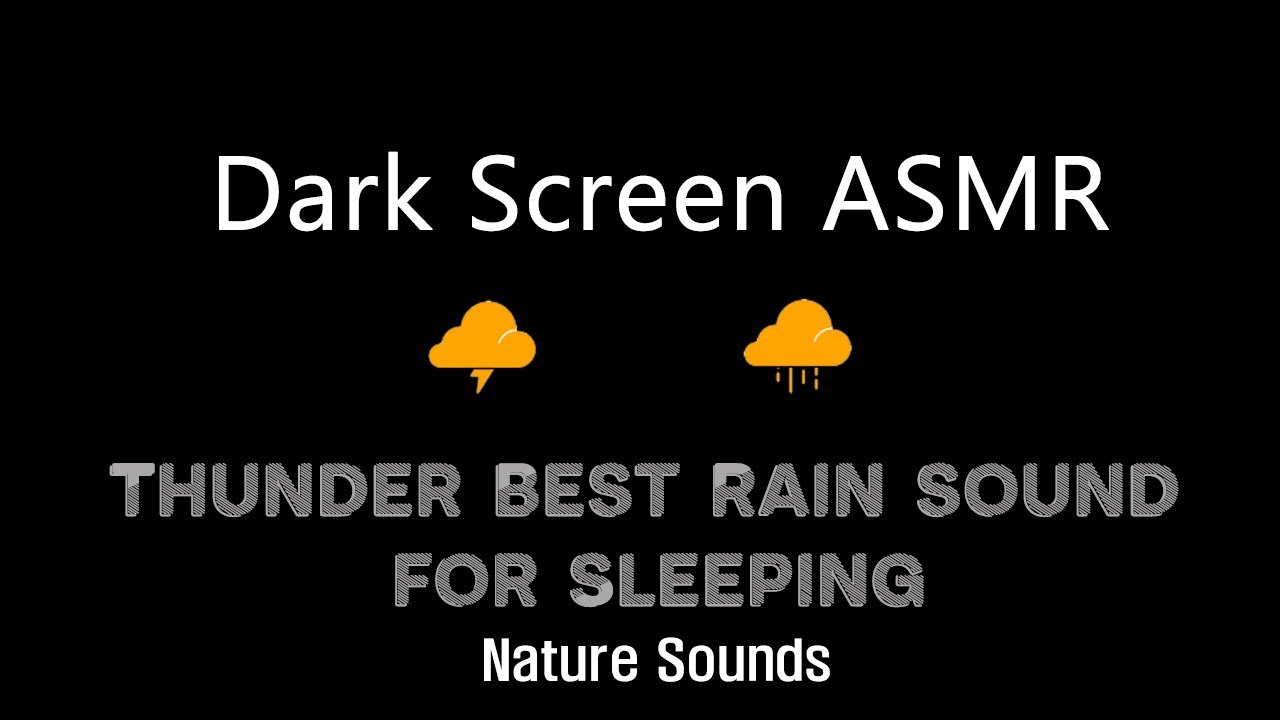 [Dark Screen ASMR] | Mountain RAIN with Thunder Best Rain Sleeping | Fall Asleep Fast