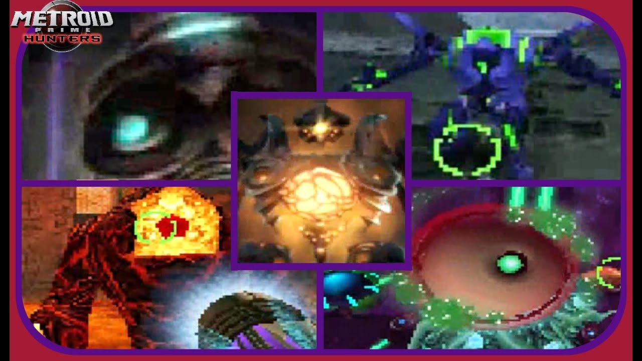 Metroid Prime Hunters - All Boss Encounters