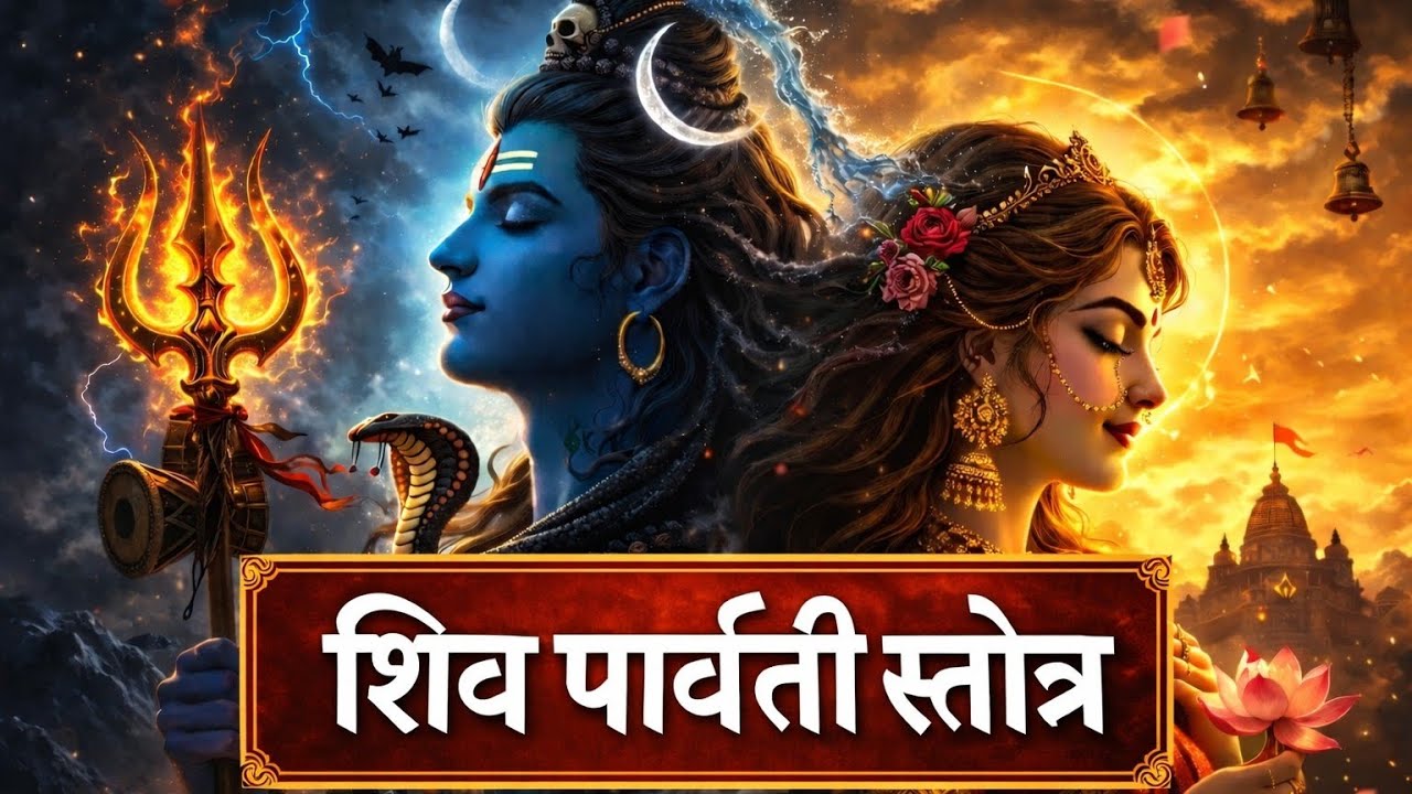 🌺 शिव पार्वती स्तोत्र 🌺 Powerful Om Namah Shivaya Chant | ध्यान एवं सुख-समृद्धि