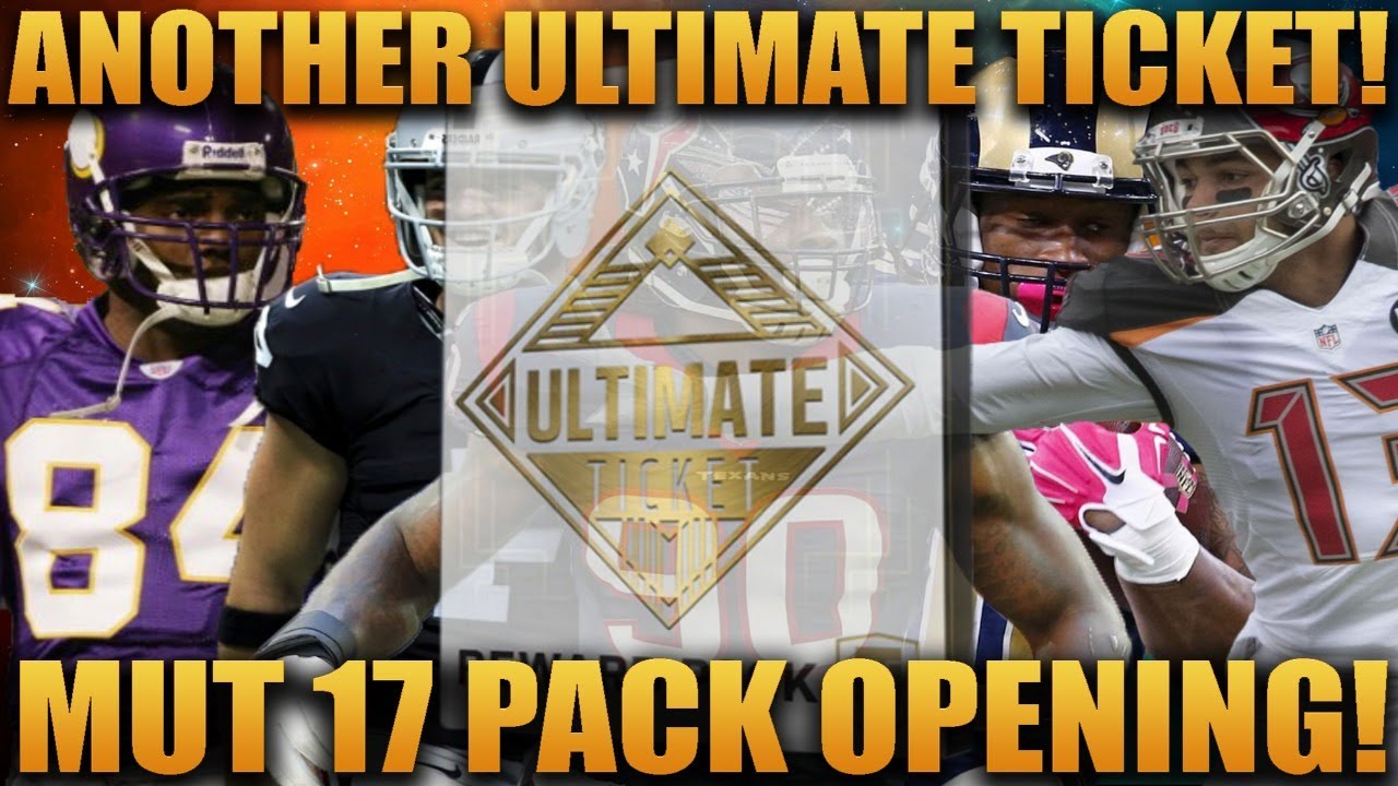 Ultimate Ticket Pull! Madden 17 Ultimate Team Milestone Ultimate Ticket Pack!