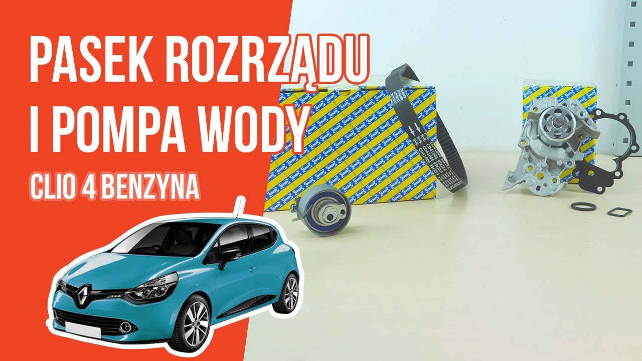 Jak wymienić pasek rozrządu i pompę wody Clio 4 1.2 16V