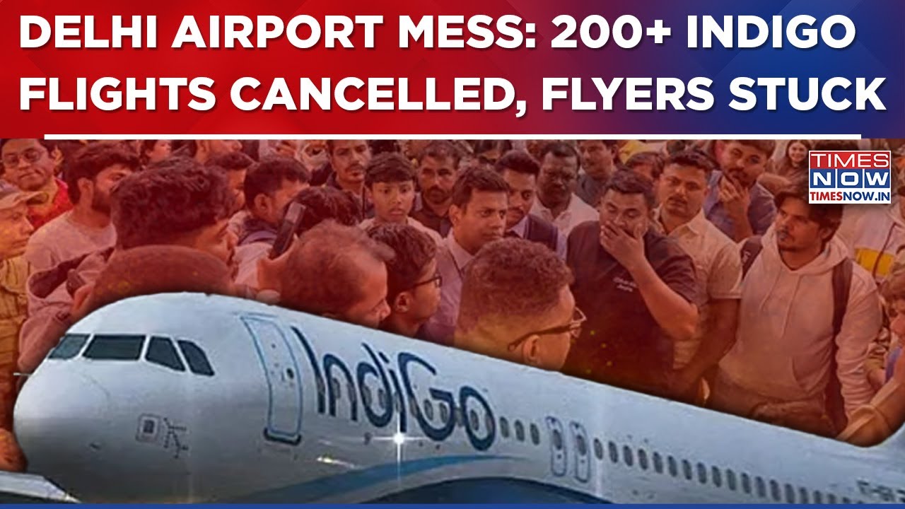 IndiGo Chaos Escalates In Delhi: 200+ Flights Cancelled, Flyers Left Stranded At IGI&nbsp;|&nbsp;English&nbsp;News