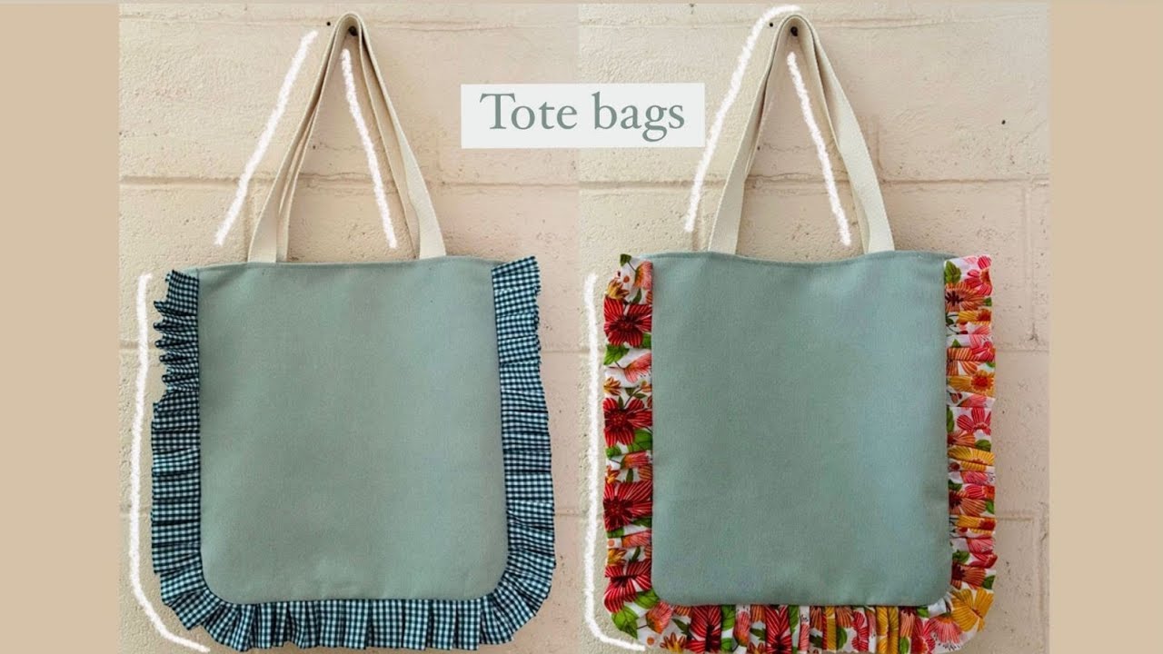 Tote bag con olan / bolso de tela