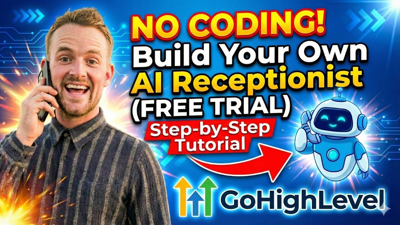 Build an AI Receptionist With Go High Level | AI Voice Agent Step-by-Step Tutorial