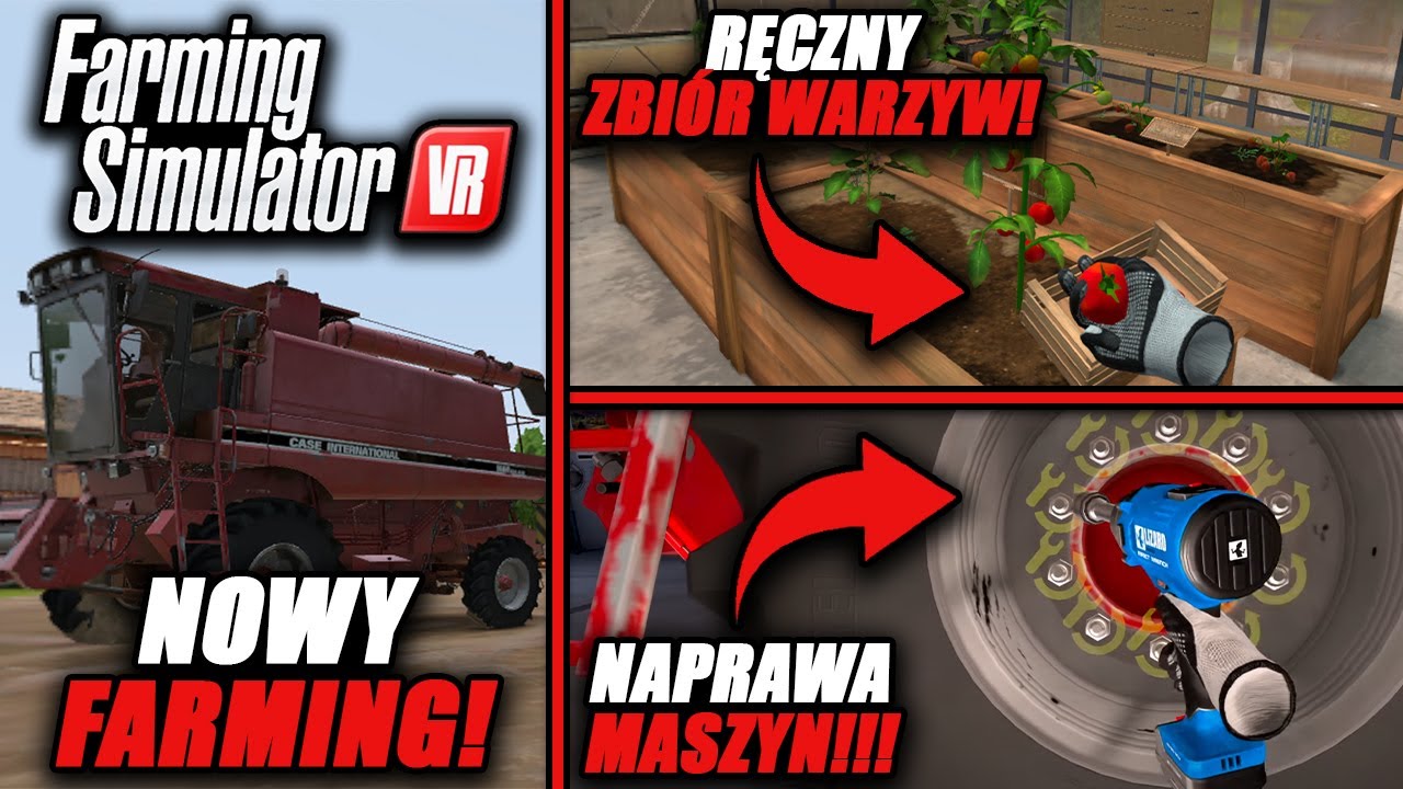 NOWY FARMING ZAPOWIEDZIANY! CZYLI FARMING SIMULATOR VR 😱🔴🚜