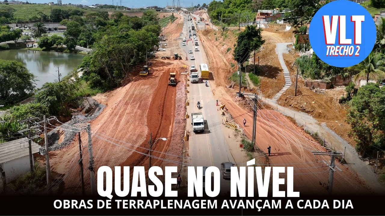 TERRAPLENAGEM - nivelamento no traçado da estrada
