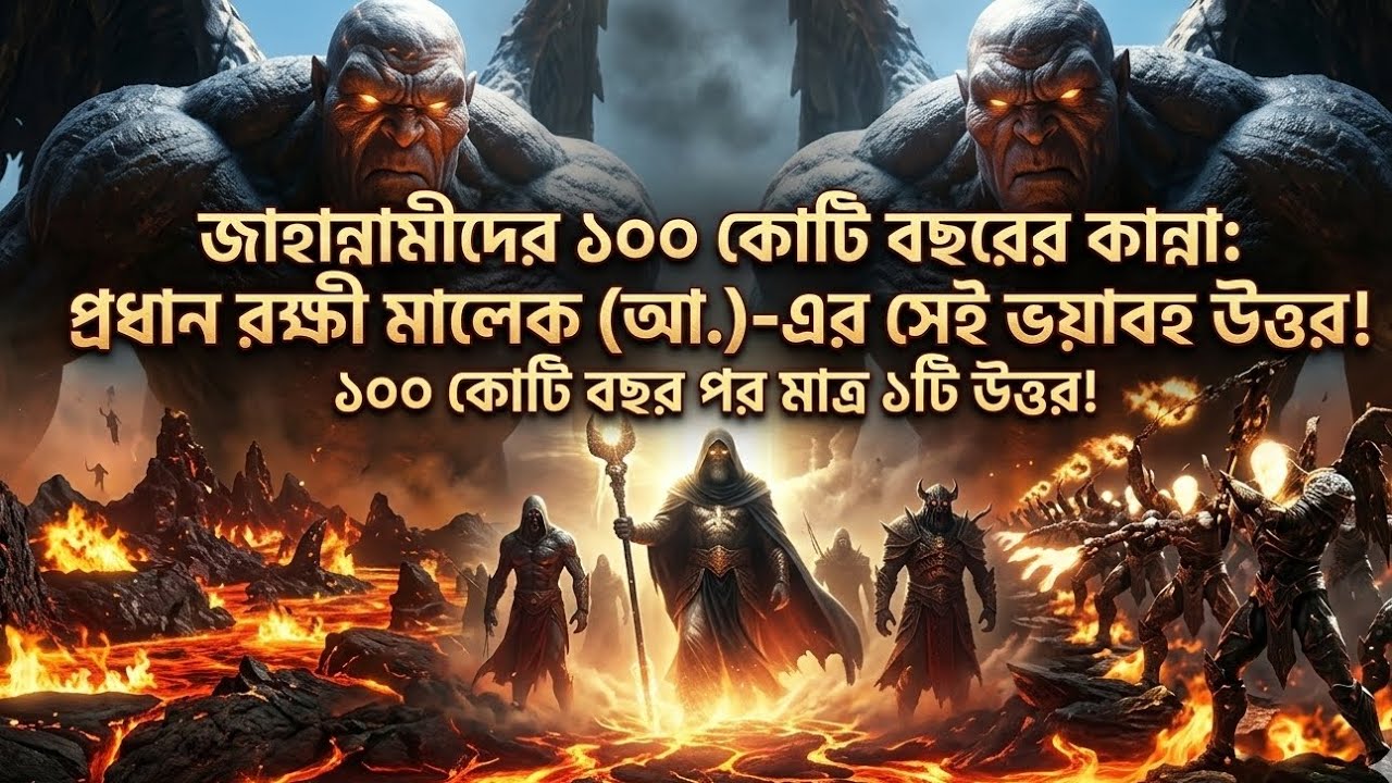 ১০০ কোটি বছরের কান্না: প্রধান রক্ষী মালেক (আ.)-এর সেই ভয়াবহ উত্তর! দাজ্জালের ফিতনা থেকে বাঁচার উপায়।