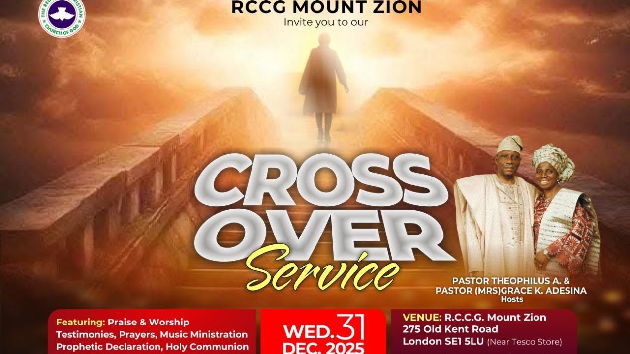 RCCG Mount Zion | Live | 31/12/2025 (Cross-Over Service)