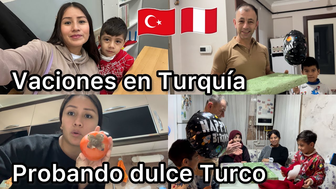 MI MAMÁ SE ENFERMO 💔PROBAMOS ESTE DULCE TURCO POR PRIMEEA VEZ 🇹🇷