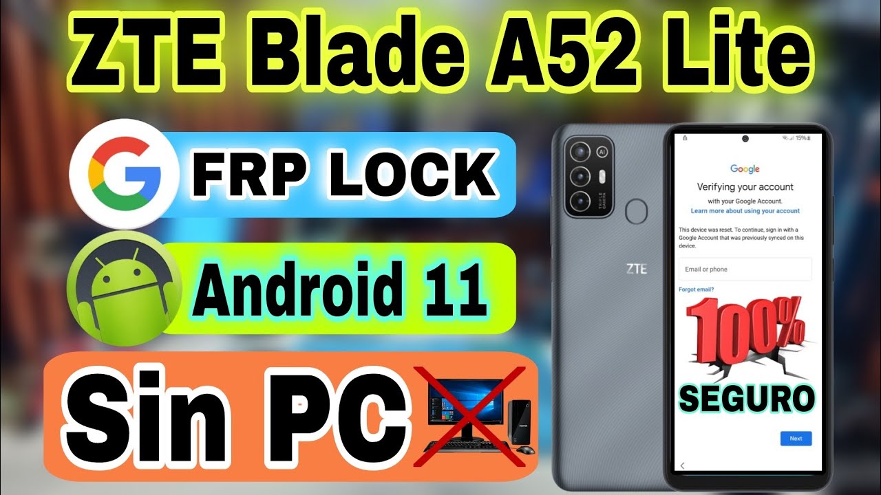 ZTE BLADE A52 LITE FRP BAYPASS | Android 11 | Sin PC | No Apps 🔥 GRATIS 👌