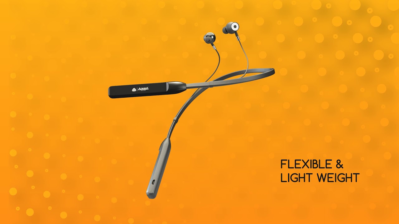 Aroma NB119B Badshah Bluetooth Headset With Smart Voice Assistant