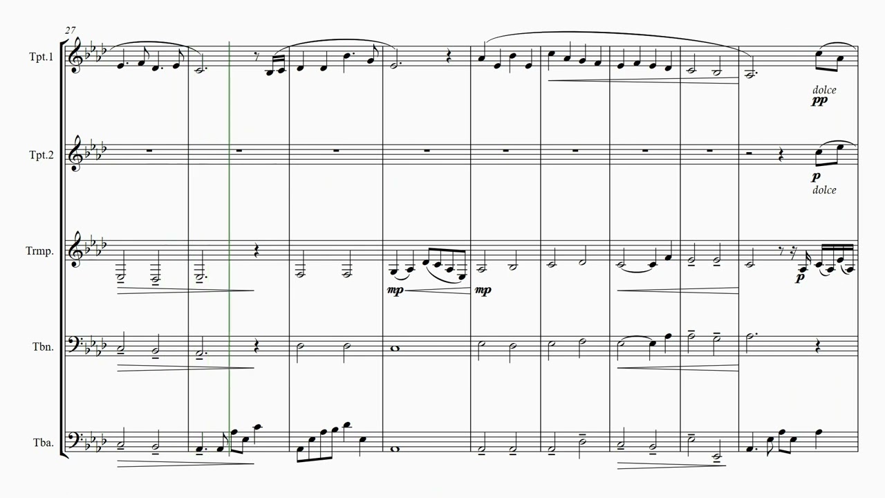 Gabriela's Song for Brass Quintet