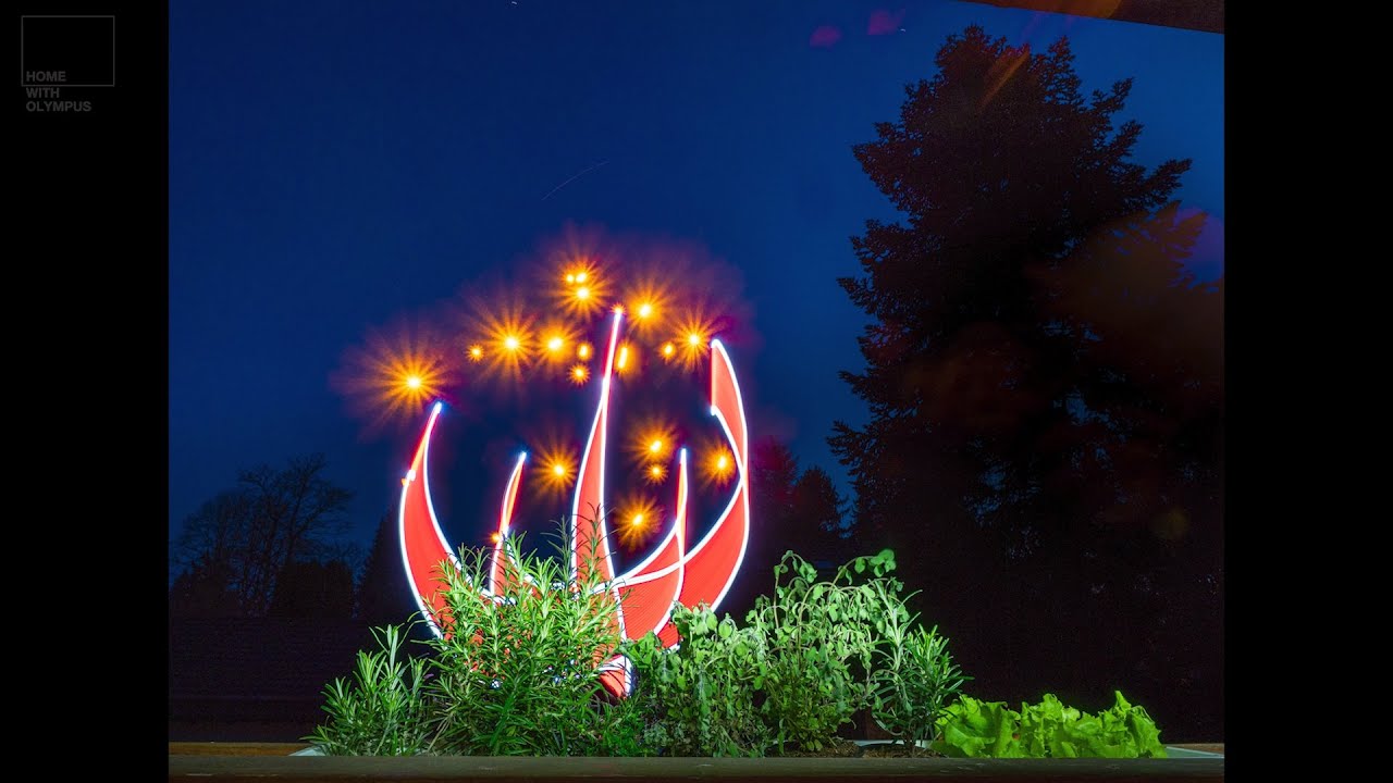 Home with Olympus | Tutorial Lightpainting | Die Fantasieblume