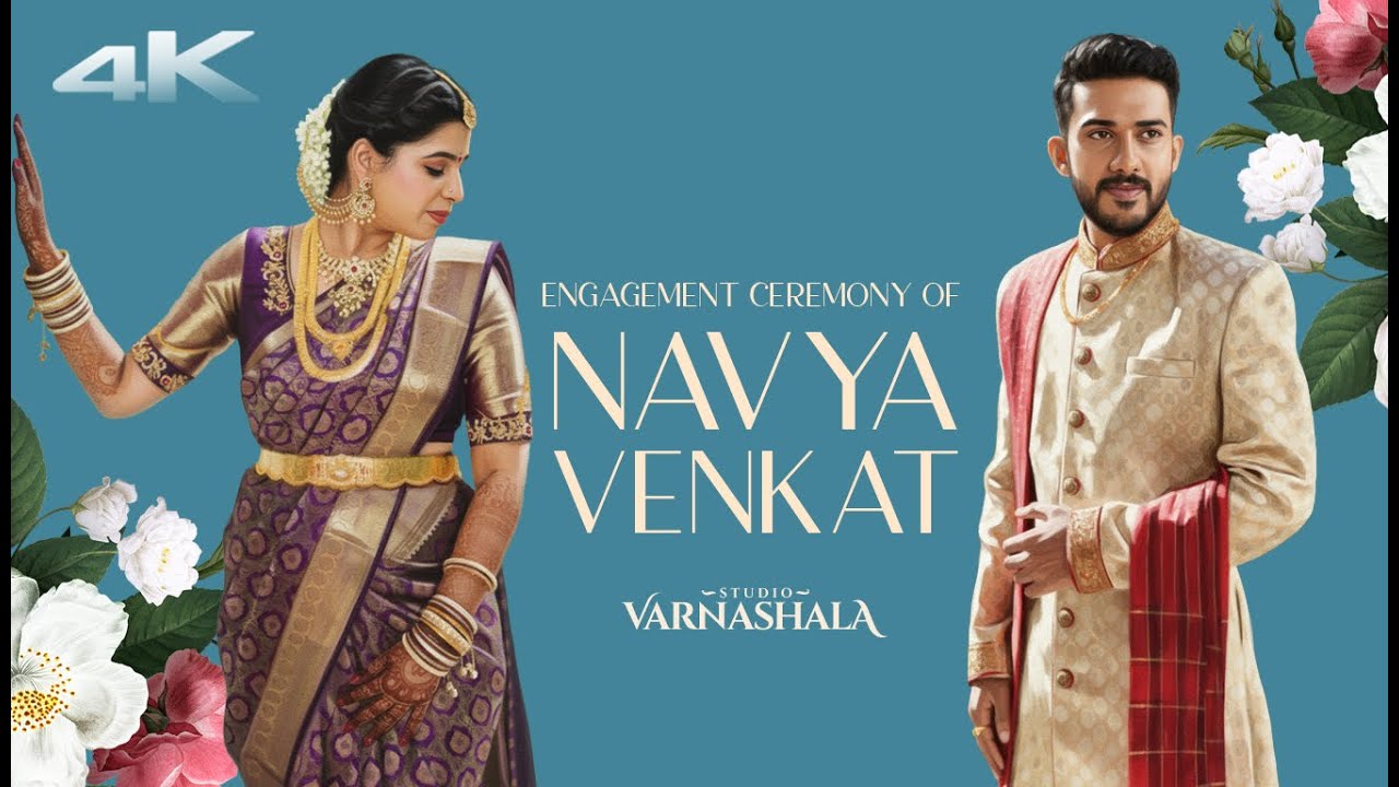 Venkatesh & Navya sri Cinematic Engagement Teaser | Studio Varnashala | 2025 | 4K