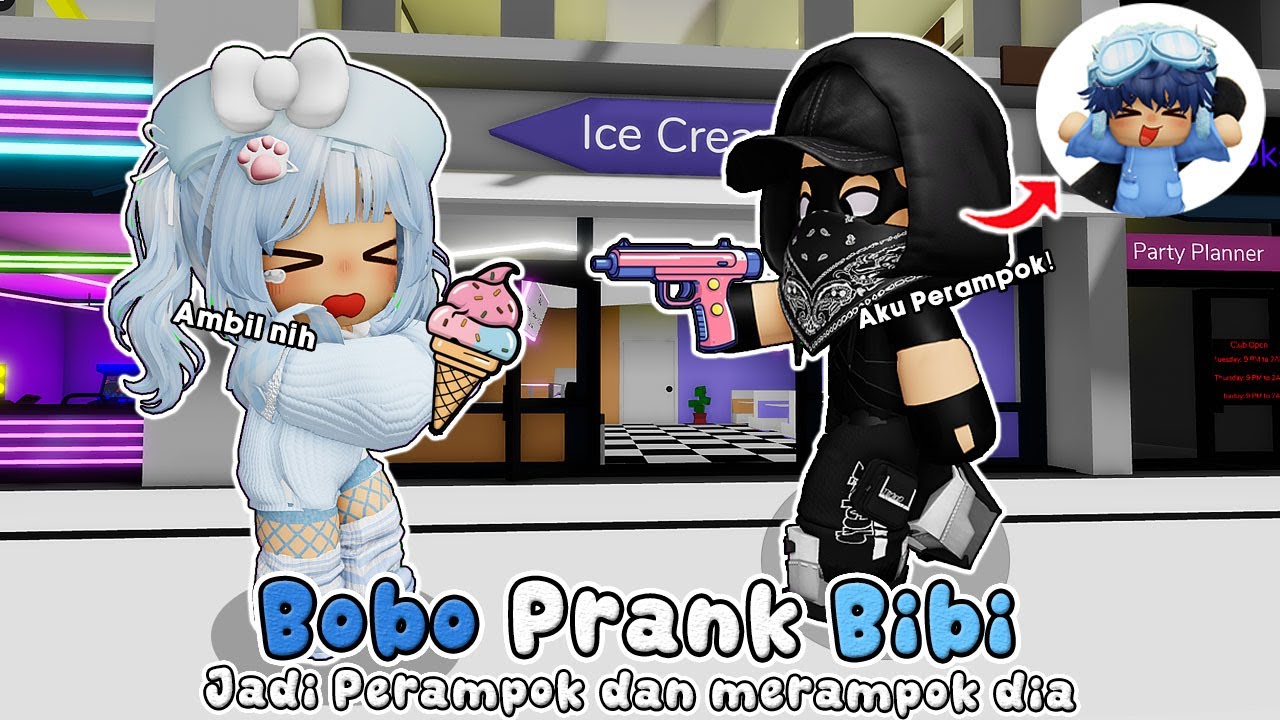 BOBO PRANK @BibiCantik01 JADI PERAMPOK KECIL
